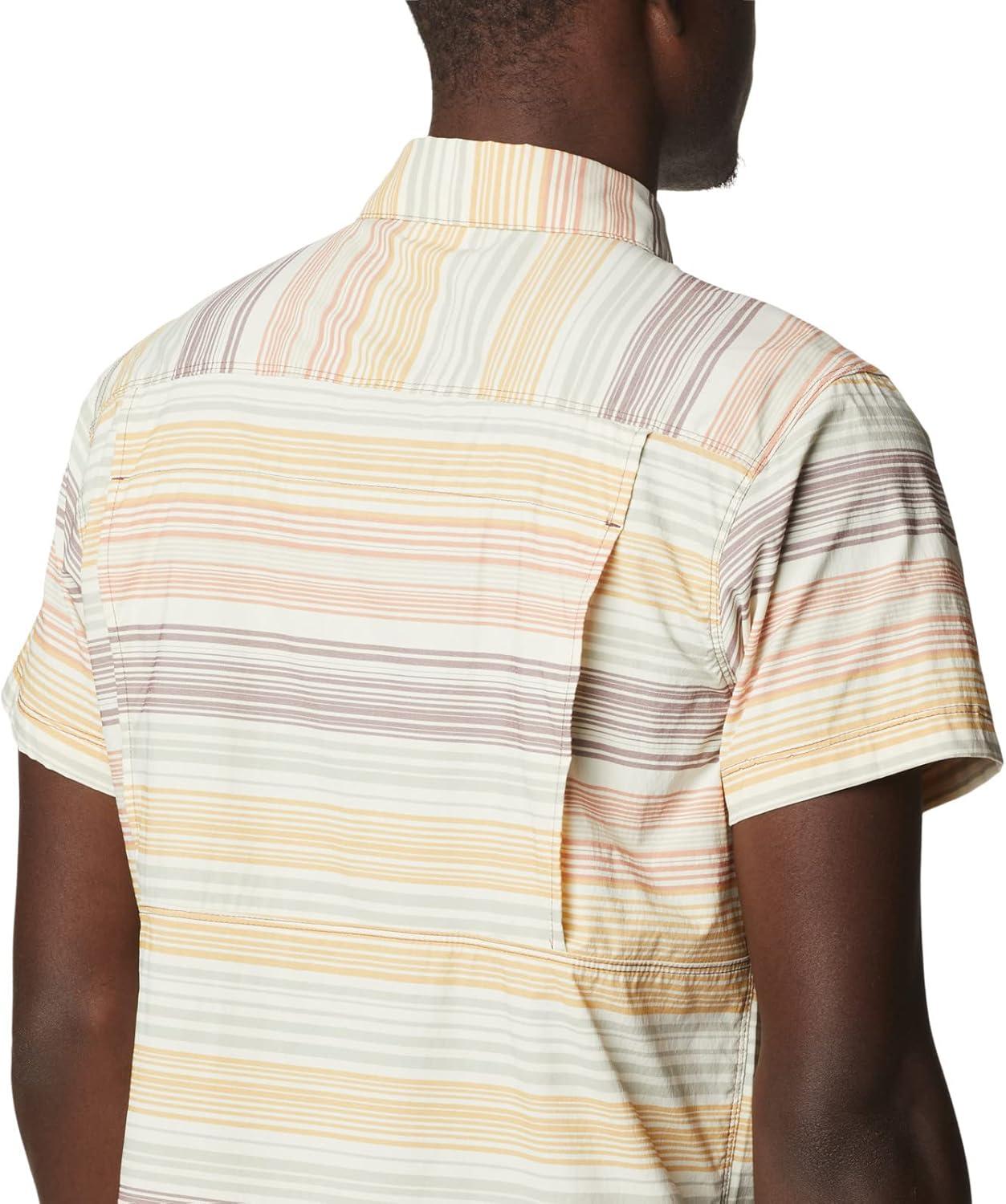 imageColumbia Mens Newton Ridge Plaid Short SleeveLight Raisin Striped Sunset