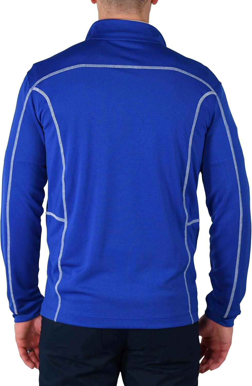 imageColumbia Mens OMNI WICK Shotgun 14 Zip Pullover Breathable Long SleeveAzul