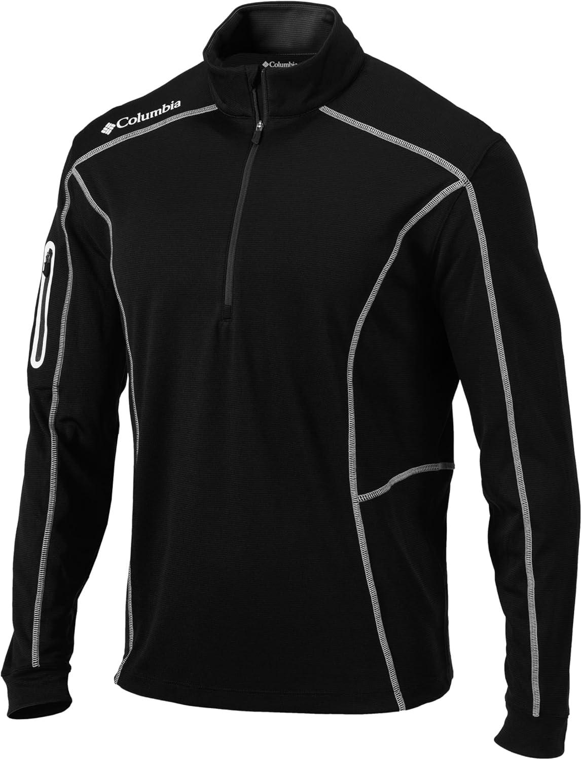 imageColumbia Mens OMNI WICK Shotgun 14 Zip Pullover Breathable Long SleeveBlack