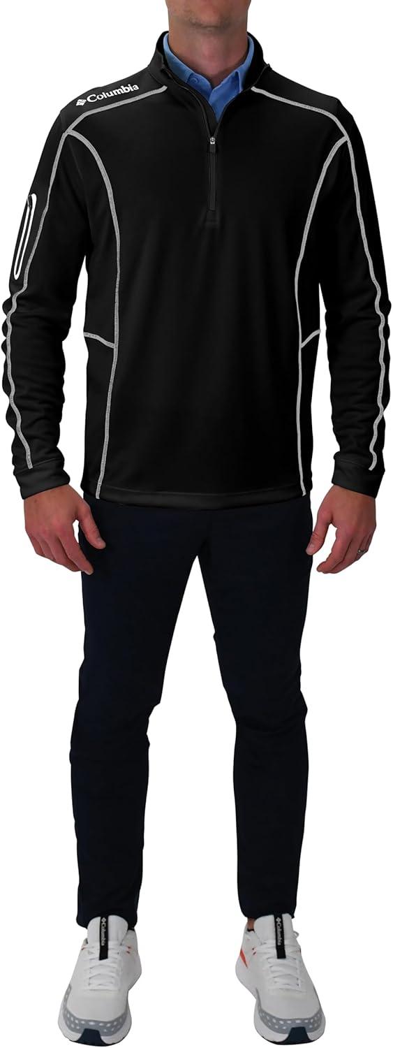 imageColumbia Mens OMNI WICK Shotgun 14 Zip Pullover Breathable Long SleeveBlack