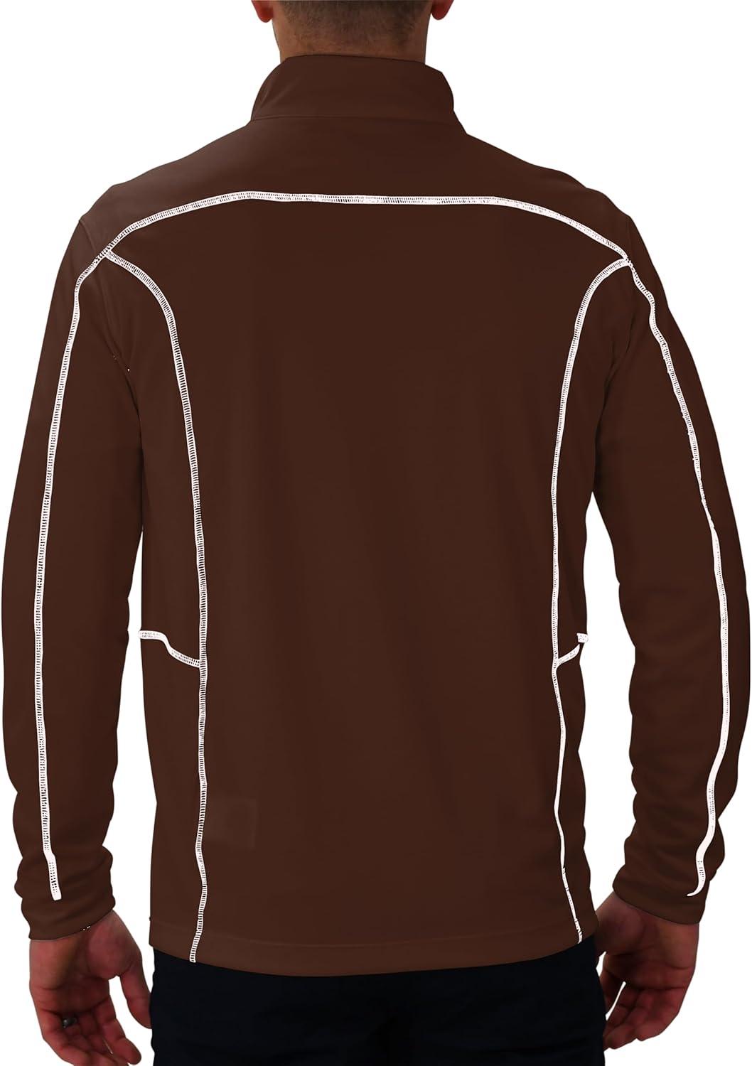 imageColumbia Mens OMNI WICK Shotgun 14 Zip Pullover Breathable Long SleeveBrown