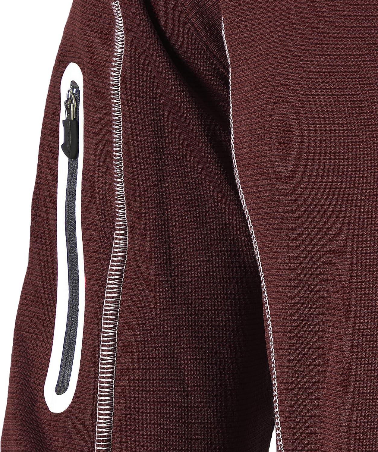 imageColumbia Mens OMNI WICK Shotgun 14 Zip Pullover Breathable Long SleeveDeep Maroon