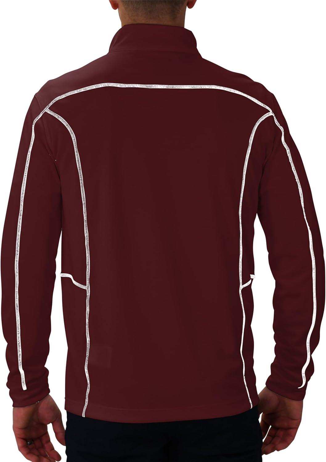 imageColumbia Mens OMNI WICK Shotgun 14 Zip Pullover Breathable Long SleeveDeep Maroon