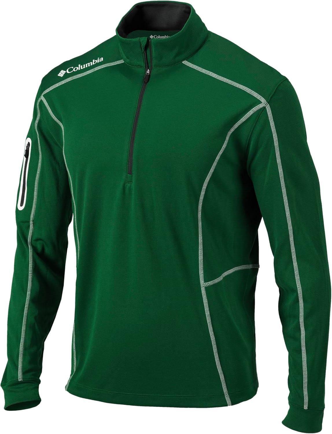 imageColumbia Mens OMNI WICK Shotgun 14 Zip Pullover Breathable Long SleeveForest