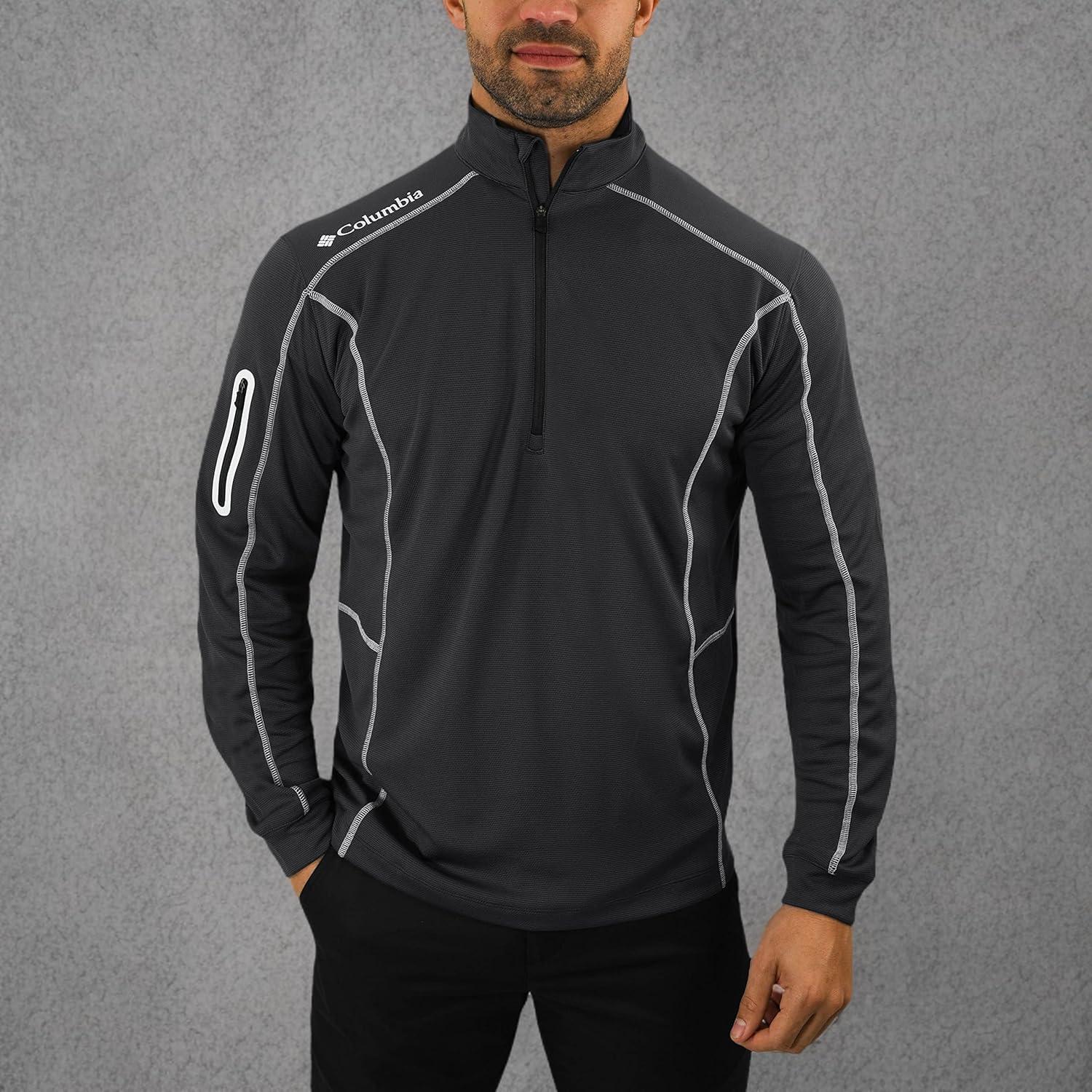 imageColumbia Mens OMNI WICK Shotgun 14 Zip Pullover Breathable Long SleeveForged Iron