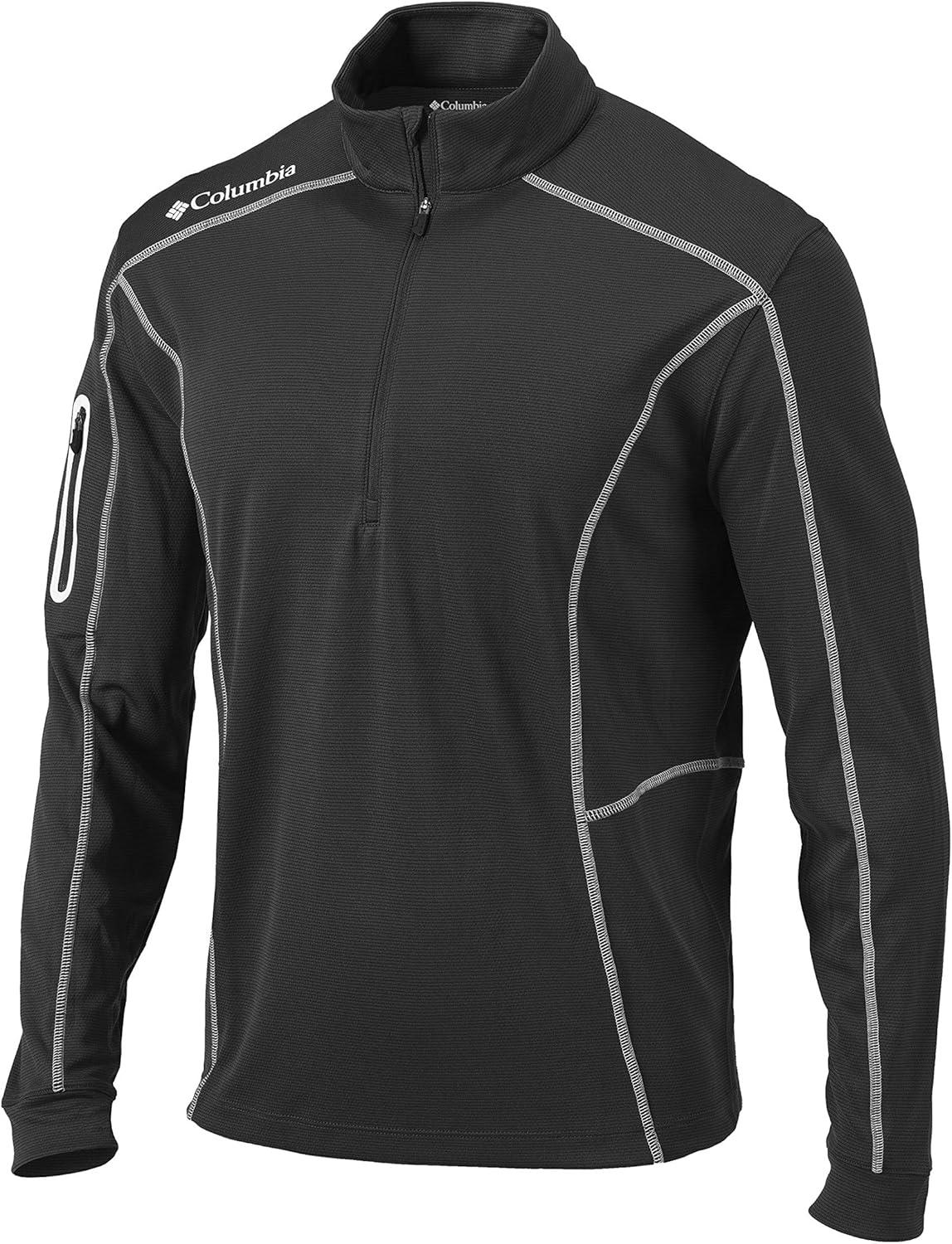 imageColumbia Mens OMNI WICK Shotgun 14 Zip Pullover Breathable Long SleeveForged Iron