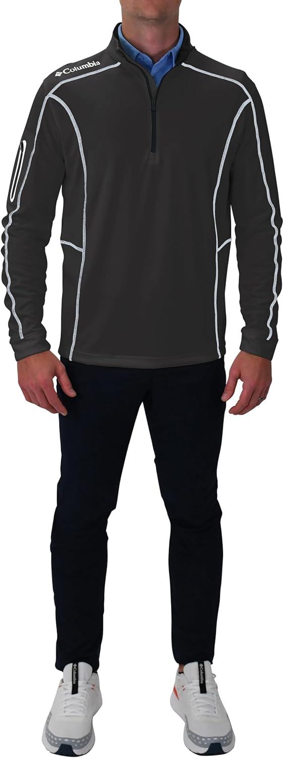 imageColumbia Mens OMNI WICK Shotgun 14 Zip Pullover Breathable Long SleeveForged Iron