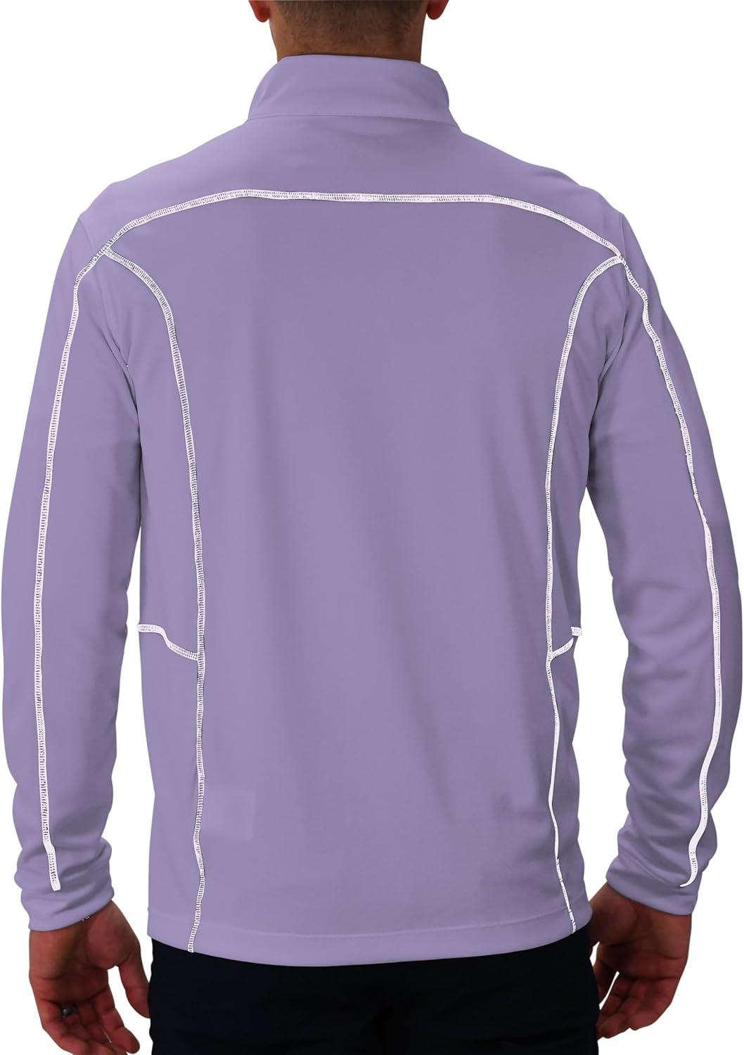 imageColumbia Mens OMNI WICK Shotgun 14 Zip Pullover Breathable Long SleeveFrosted Purple