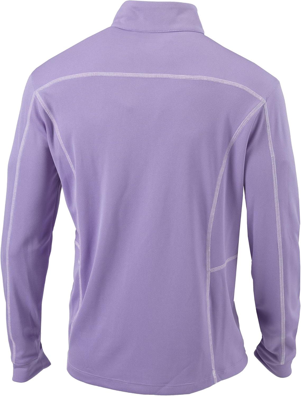 imageColumbia Mens OMNI WICK Shotgun 14 Zip Pullover Breathable Long SleeveFrosted Purple
