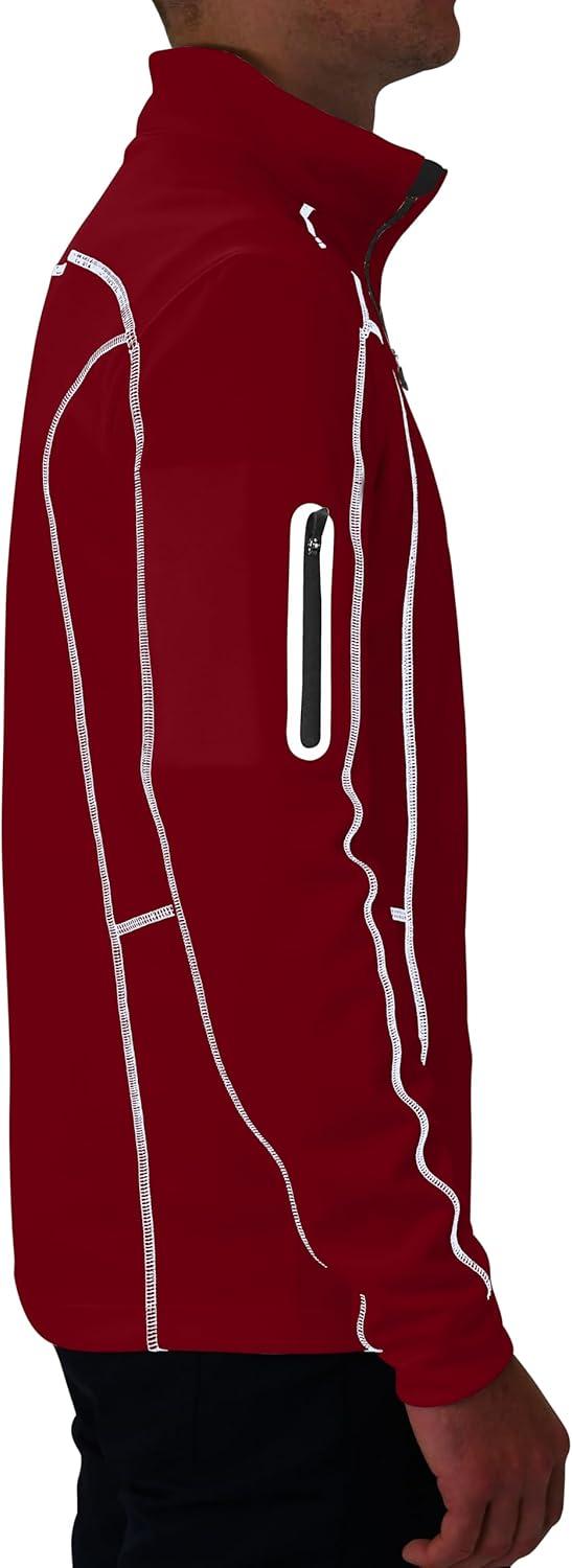 imageColumbia Mens OMNI WICK Shotgun 14 Zip Pullover Breathable Long SleeveGarnet