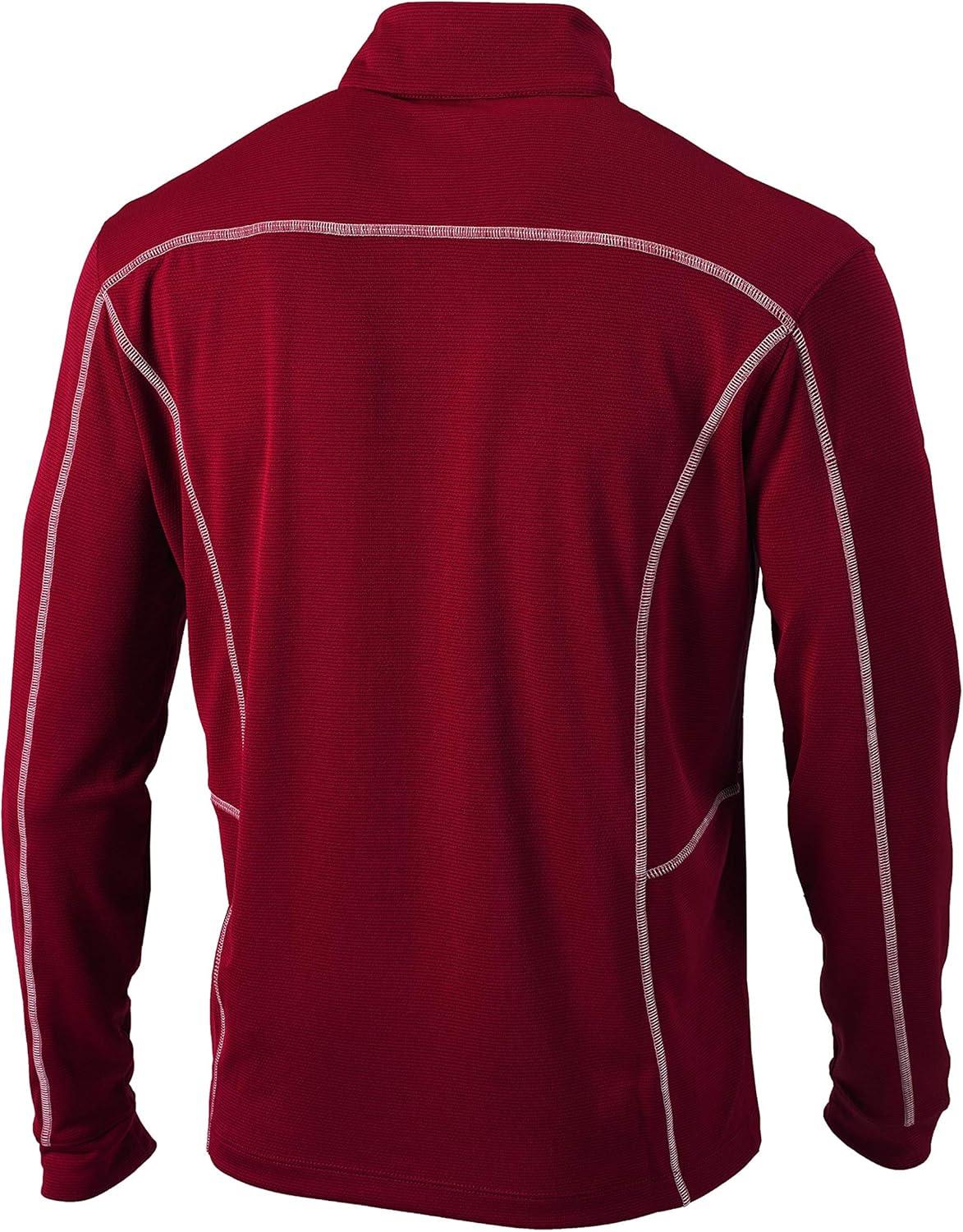 imageColumbia Mens OMNI WICK Shotgun 14 Zip Pullover Breathable Long SleeveGarnet