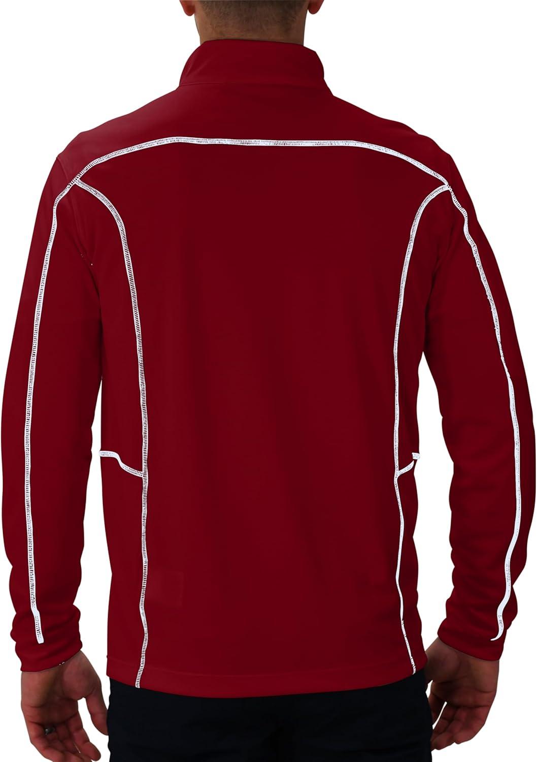 imageColumbia Mens OMNI WICK Shotgun 14 Zip Pullover Breathable Long SleeveGarnet