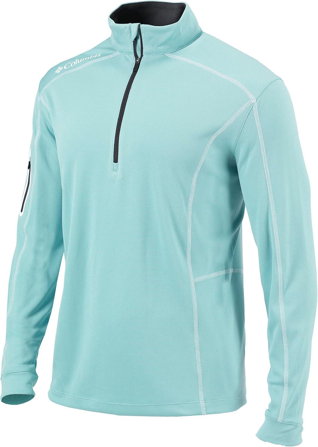 imageColumbia Mens OMNI WICK Shotgun 14 Zip Pullover Breathable Long SleeveGulf Stream