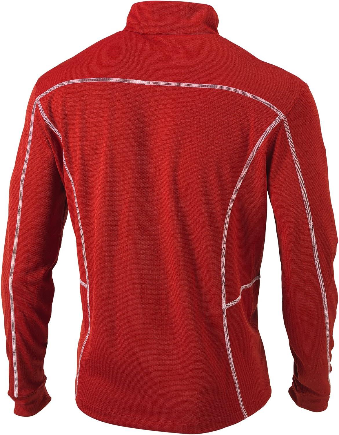 imageColumbia Mens OMNI WICK Shotgun 14 Zip Pullover Breathable Long SleeveIntense Red