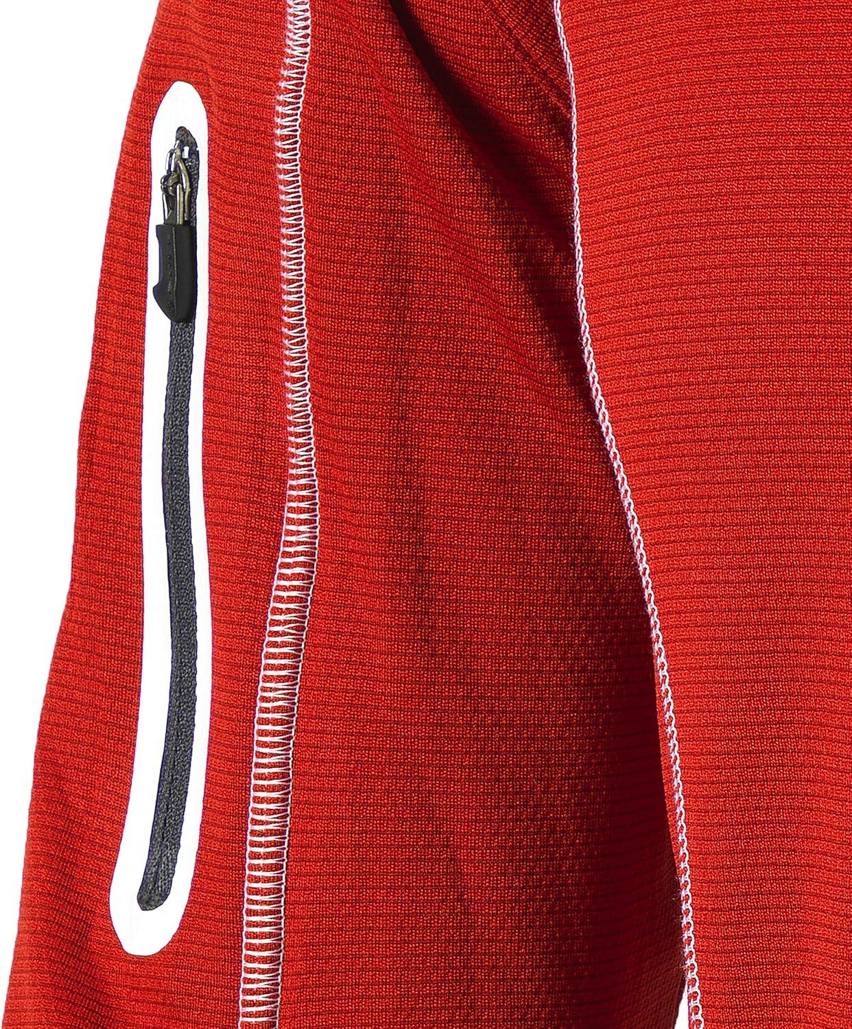 imageColumbia Mens OMNI WICK Shotgun 14 Zip Pullover Breathable Long SleeveIntense Red
