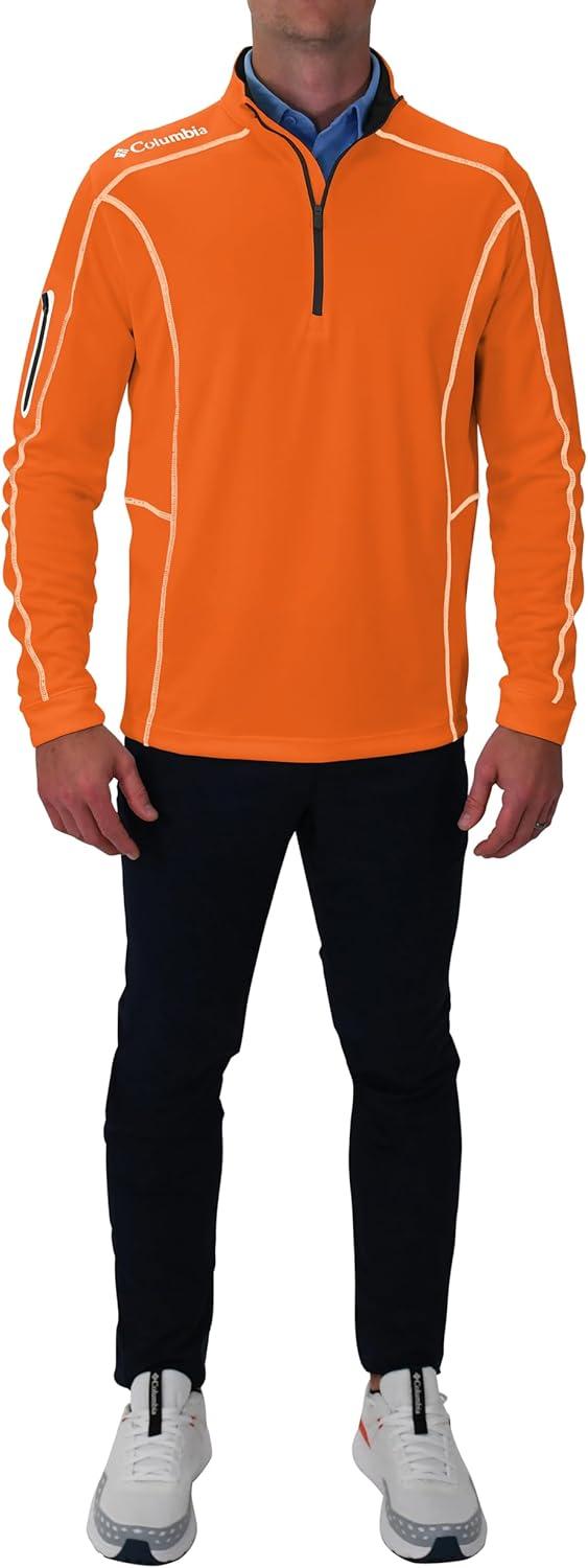 imageColumbia Mens OMNI WICK Shotgun 14 Zip Pullover Breathable Long SleeveMango