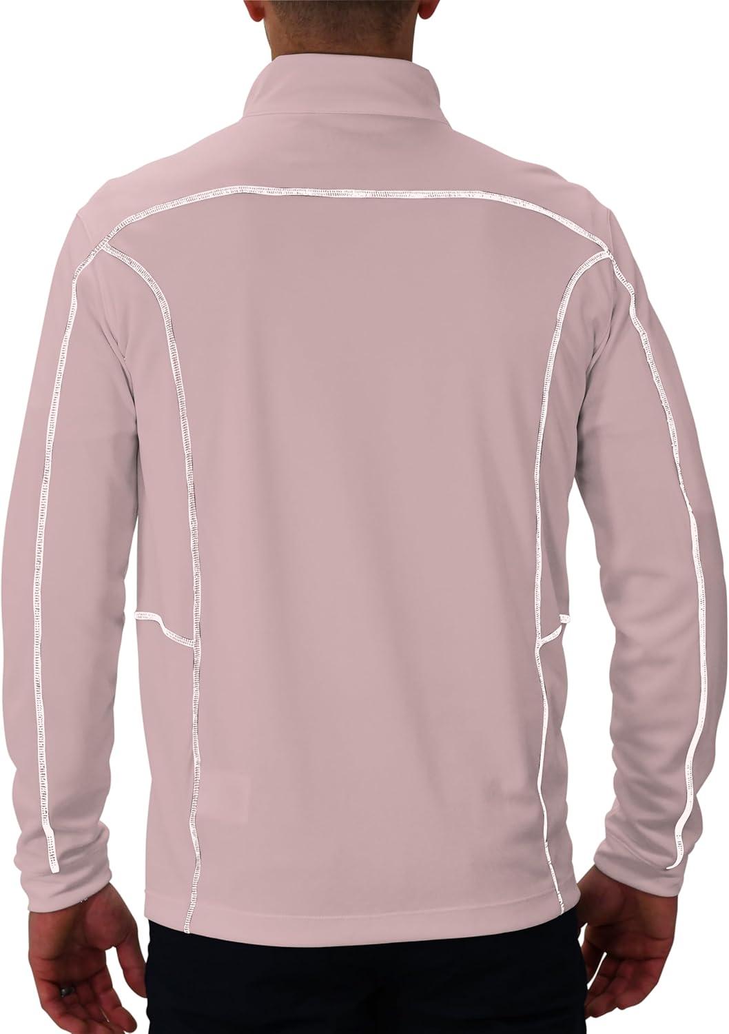 imageColumbia Mens OMNI WICK Shotgun 14 Zip Pullover Breathable Long SleevePink Dawn