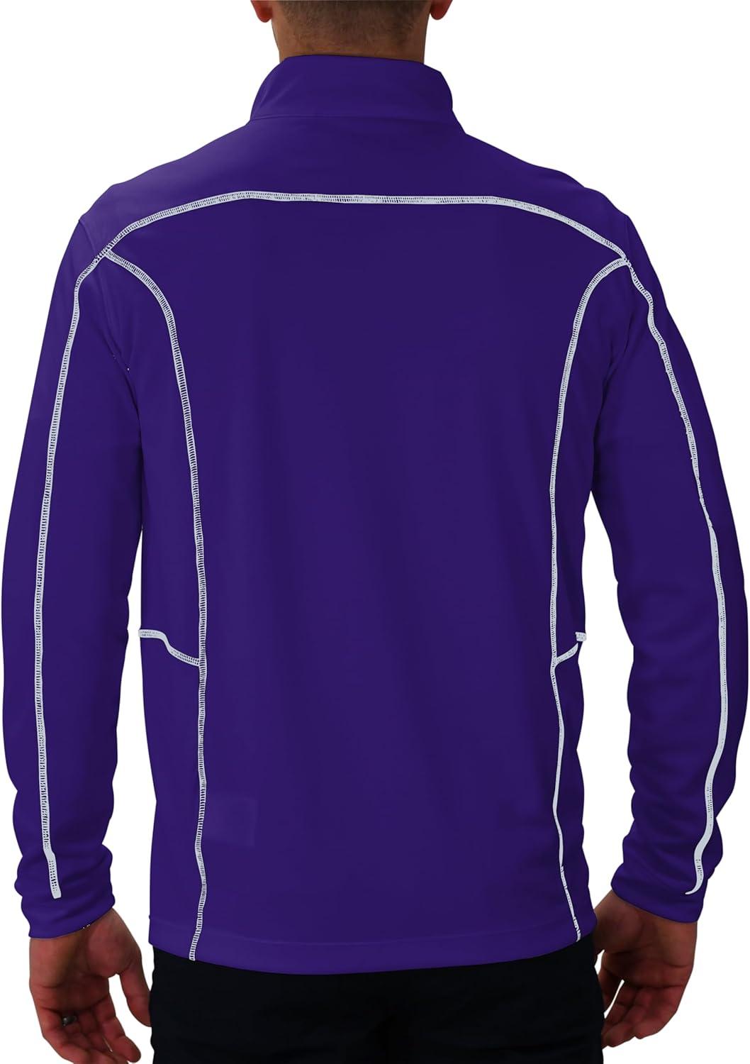 imageColumbia Mens OMNI WICK Shotgun 14 Zip Pullover Breathable Long SleeveUw Purple