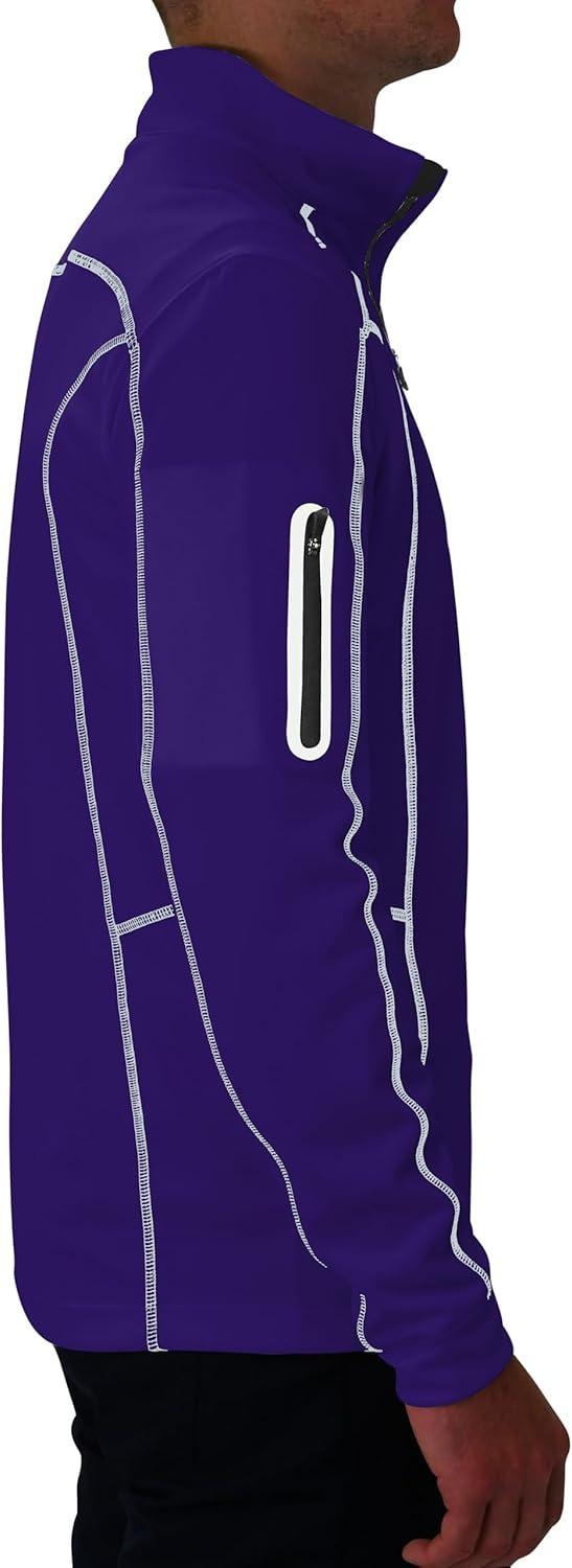 imageColumbia Mens OMNI WICK Shotgun 14 Zip Pullover Breathable Long SleeveUw Purple