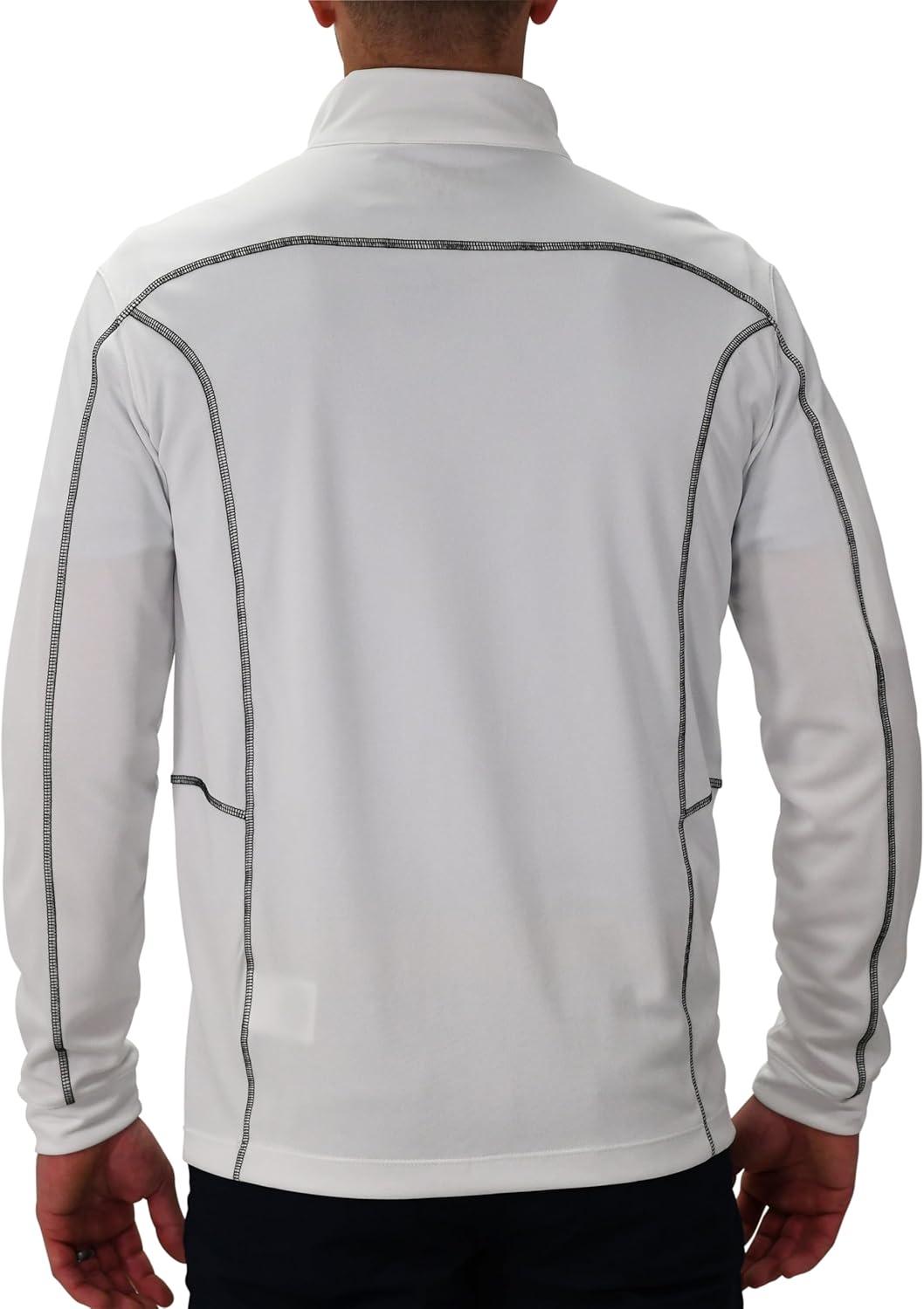 imageColumbia Mens OMNI WICK Shotgun 14 Zip Pullover Breathable Long SleeveWhite
