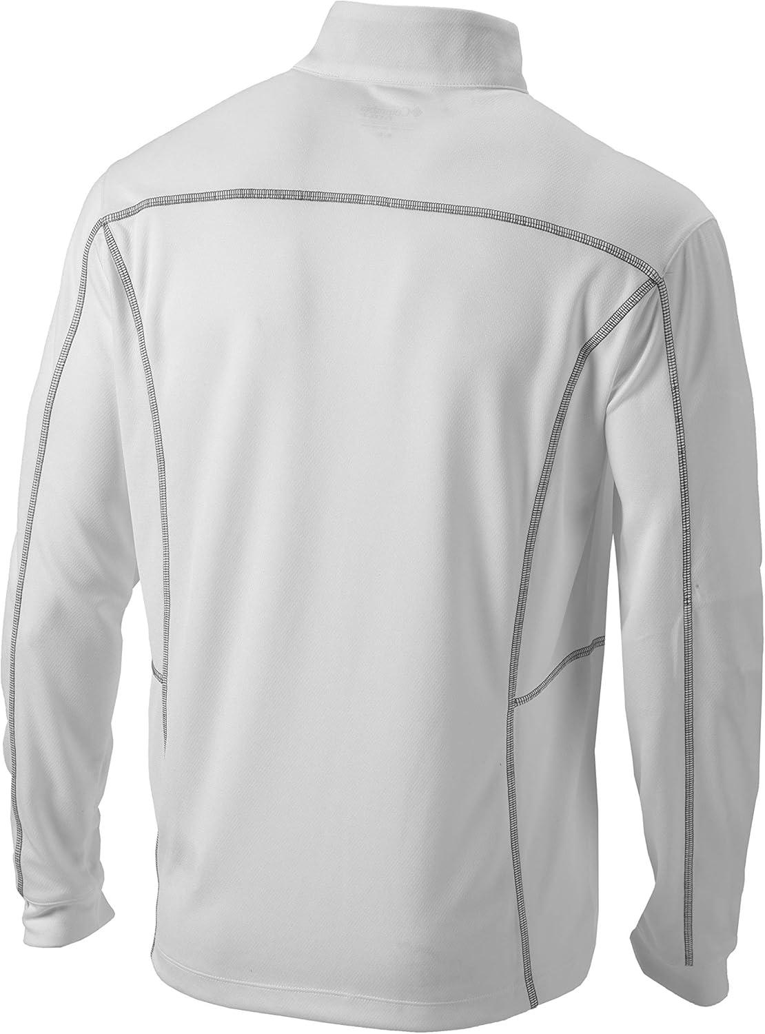 imageColumbia Mens OMNI WICK Shotgun 14 Zip Pullover Breathable Long SleeveWhite