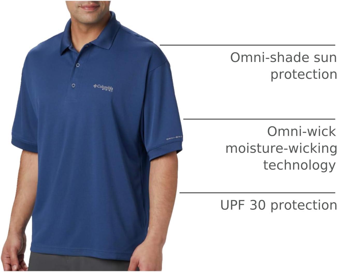 imageColumbia Mens Perfect Cast Polo ShirtCarbon