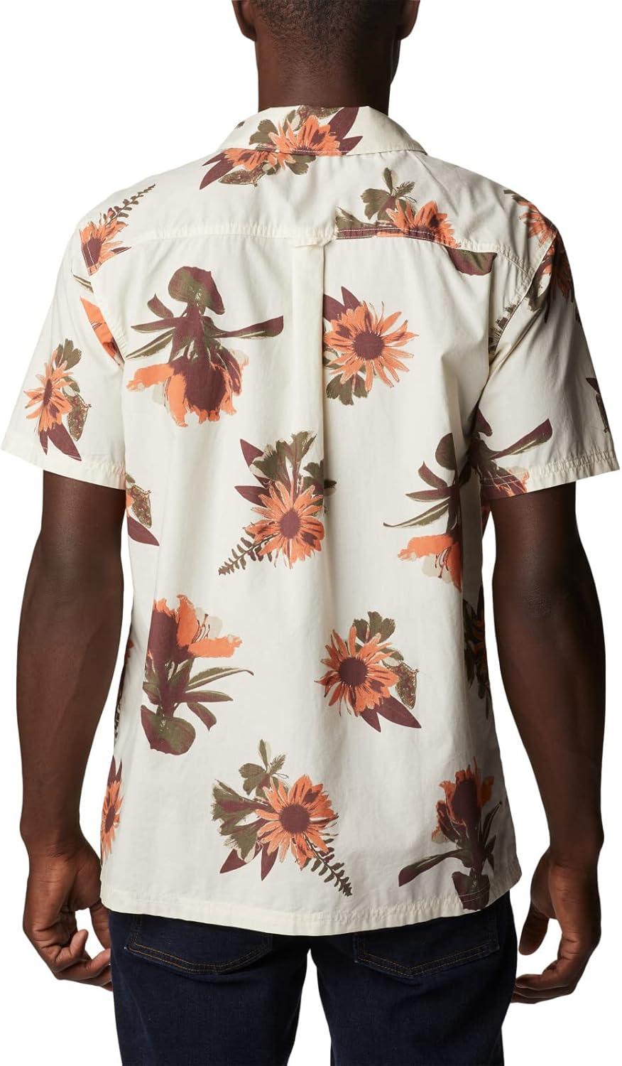 imageColumbia Mens Pine Canyon Short SleeveHiking ShirtChalk Staycation