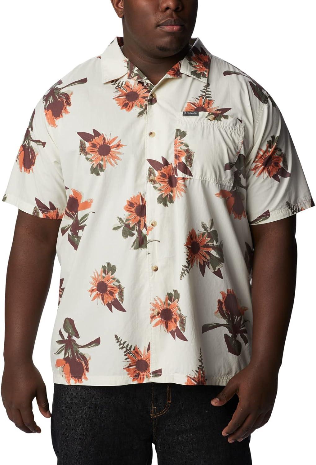 imageColumbia Mens Pine Canyon Short SleeveHiking ShirtChalk Staycation