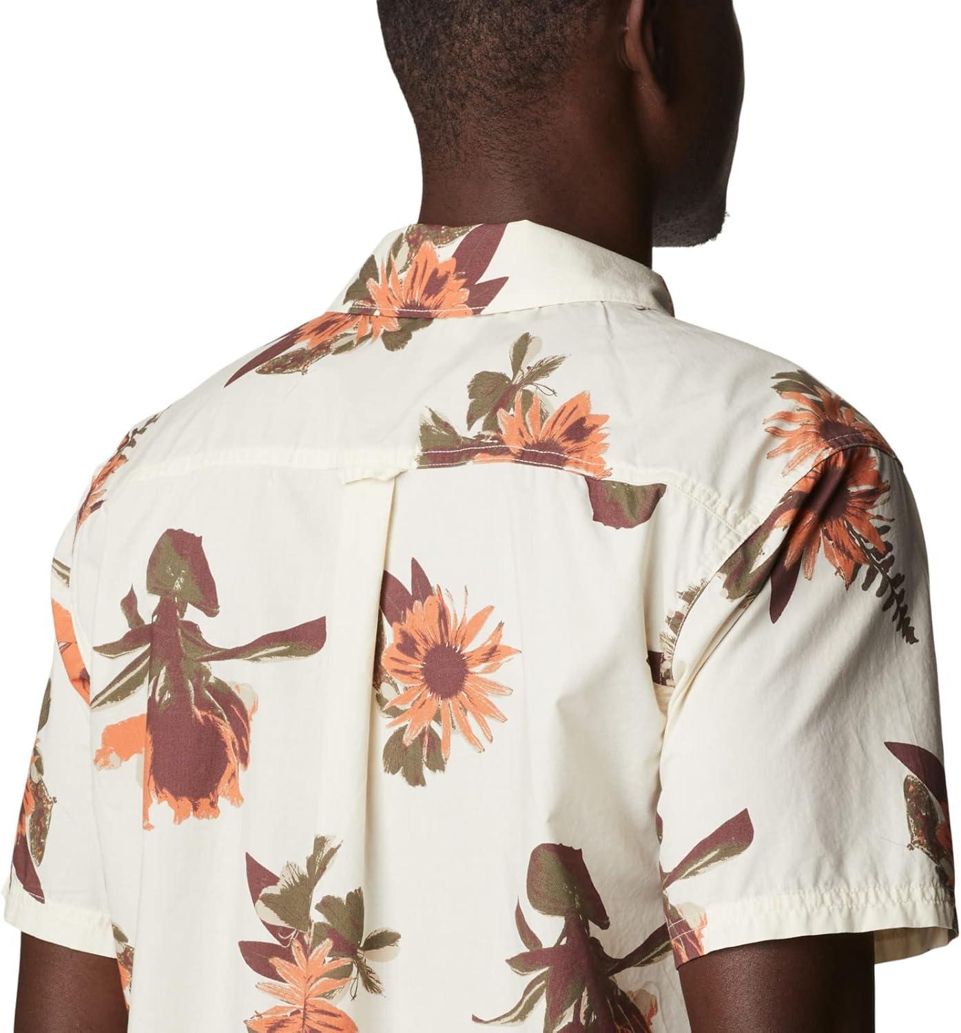 imageColumbia Mens Pine Canyon Short SleeveHiking ShirtChalk Staycation