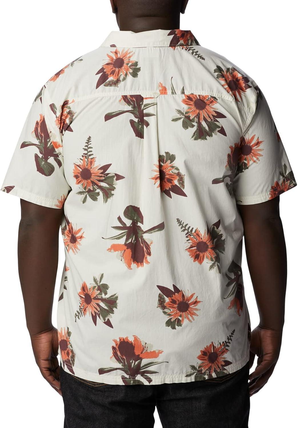 imageColumbia Mens Pine Canyon Short SleeveHiking ShirtChalk Staycation