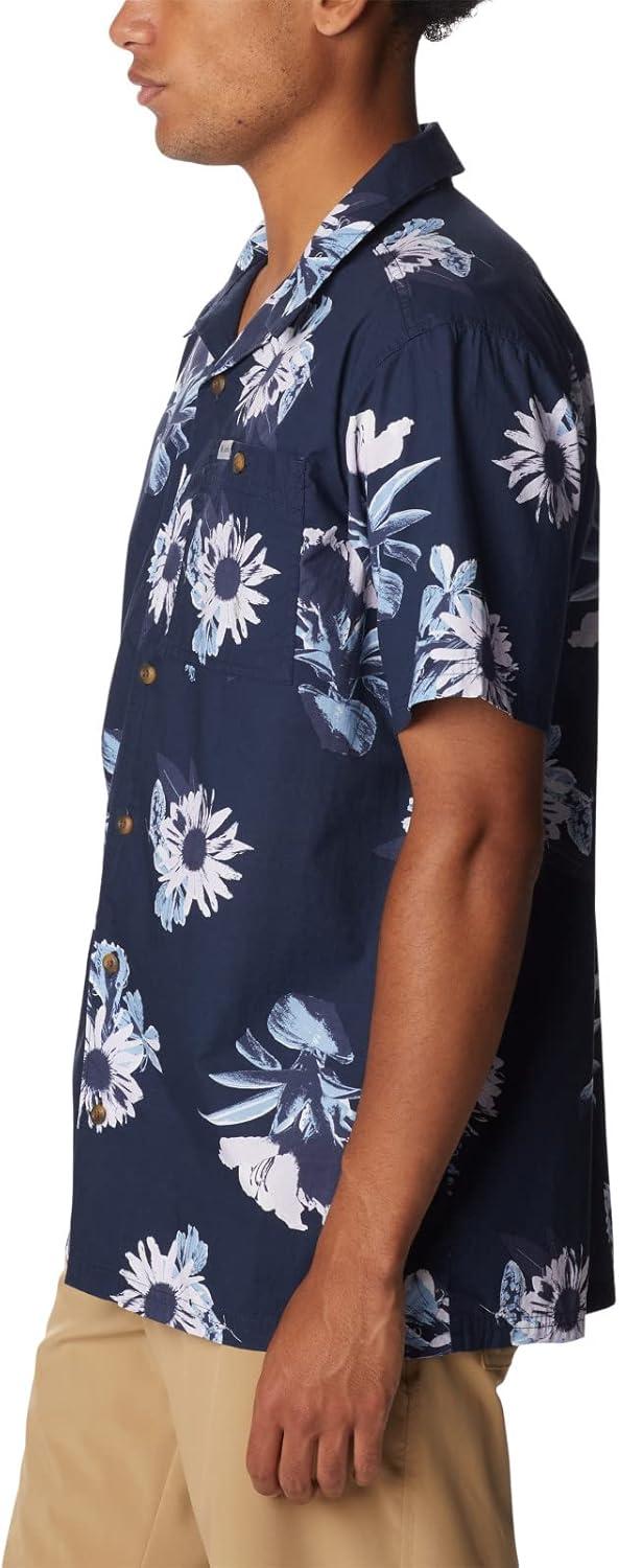 imageColumbia Mens Pine Canyon Short SleeveHiking ShirtCollegiate Navy Staycation