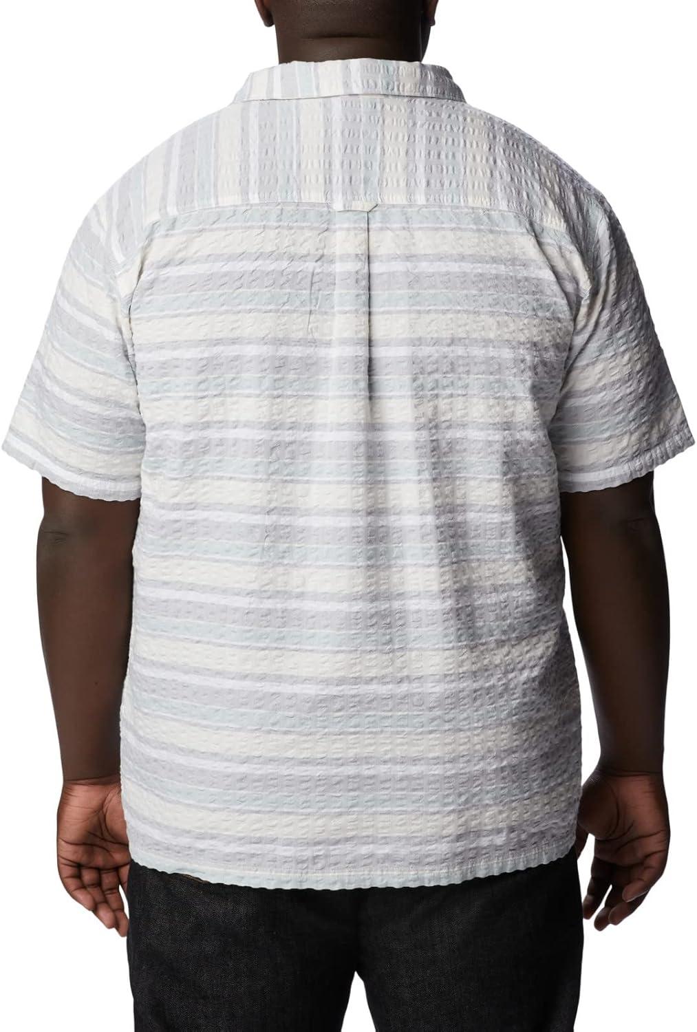 imageColumbia Mens Pine Canyon Short SleeveHiking ShirtColumbia Grey Stripe