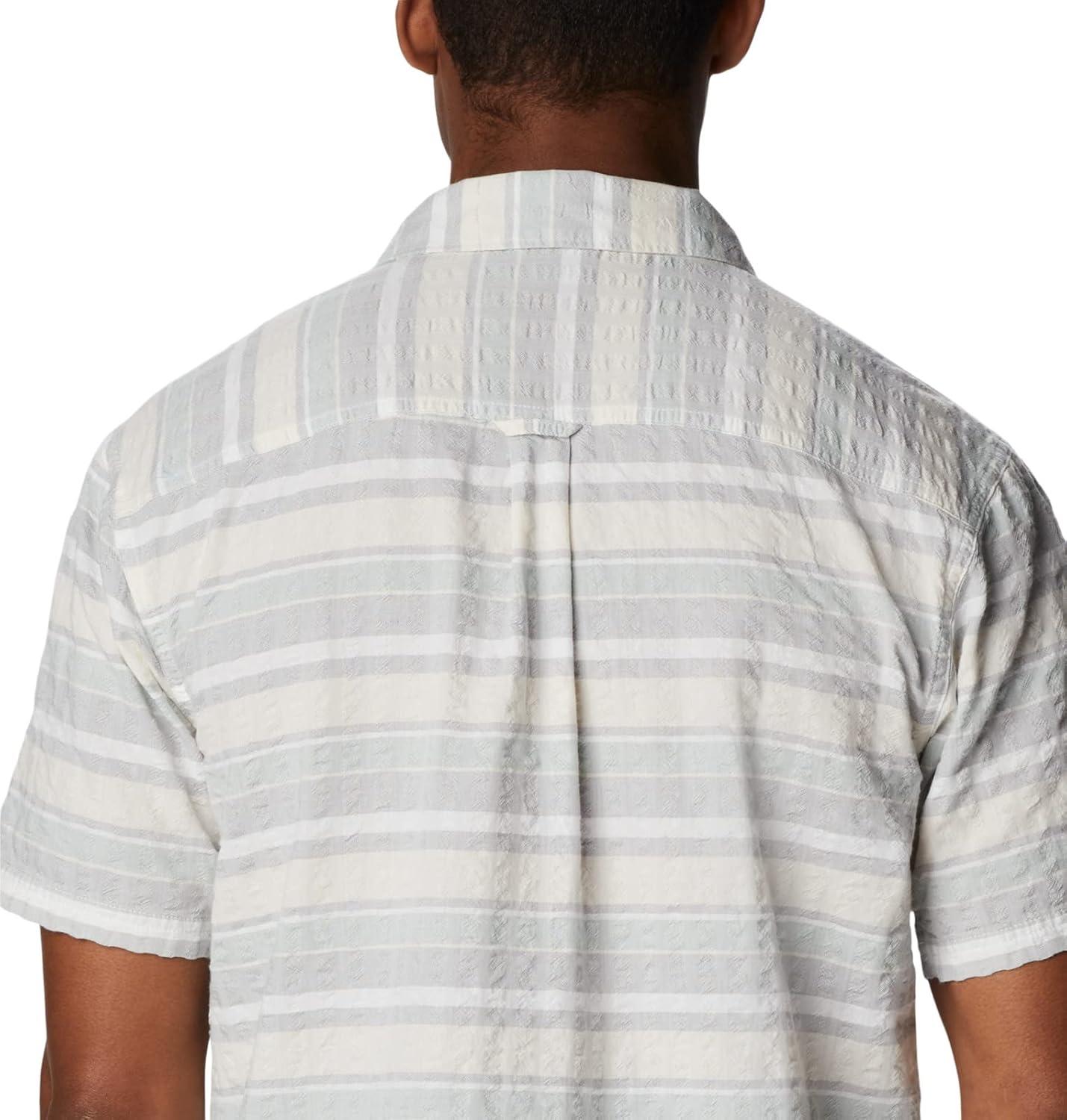 imageColumbia Mens Pine Canyon Short SleeveHiking ShirtColumbia Grey Stripe