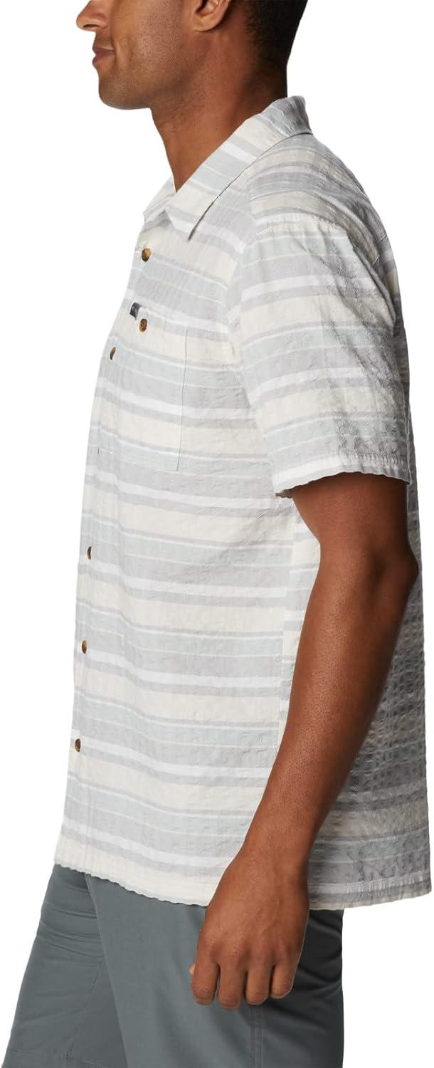 imageColumbia Mens Pine Canyon Short SleeveHiking ShirtColumbia Grey Stripe