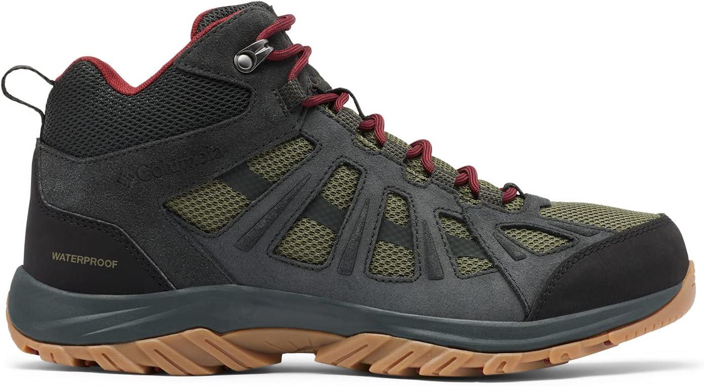 imageColumbia Mens Redmond Iii Mid Waterproof Hiking ShoeNoriRed Jasper