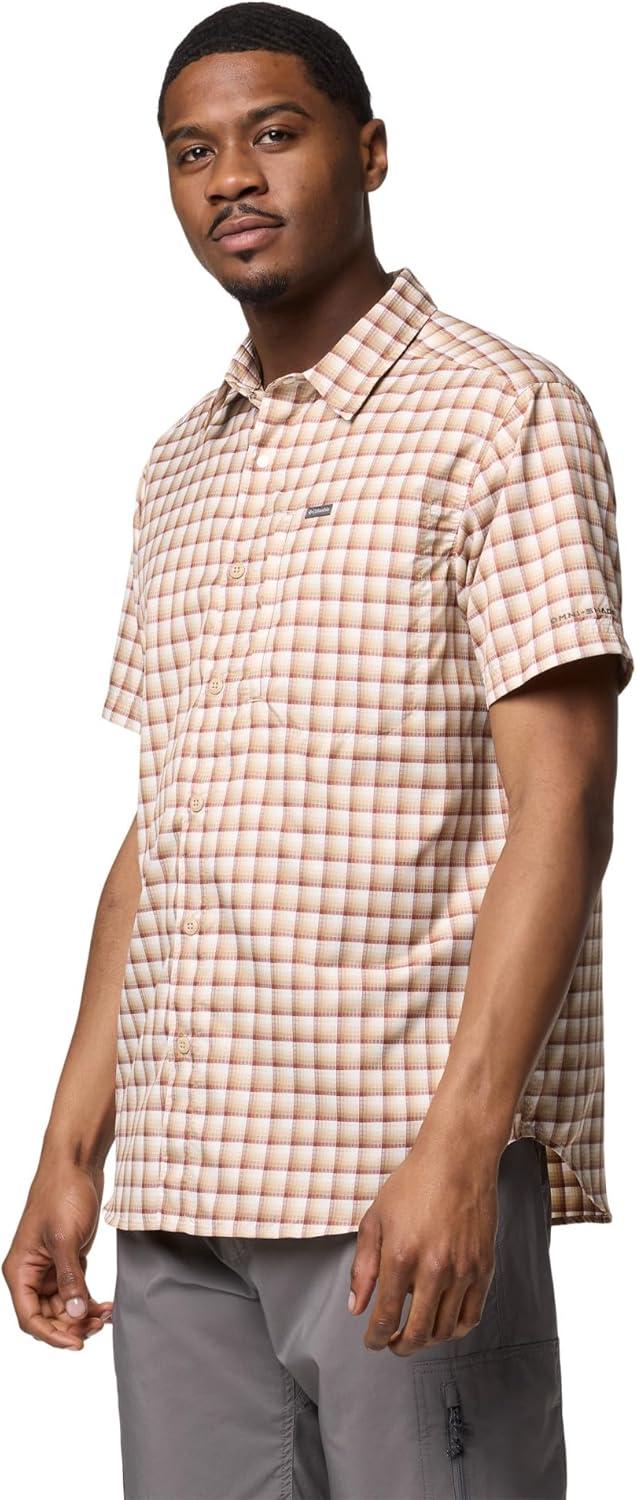 imageColumbia Mens Silver Ridge Utility Lite Novelty Short SleeveAncient Fossil Pulaski Plaid
