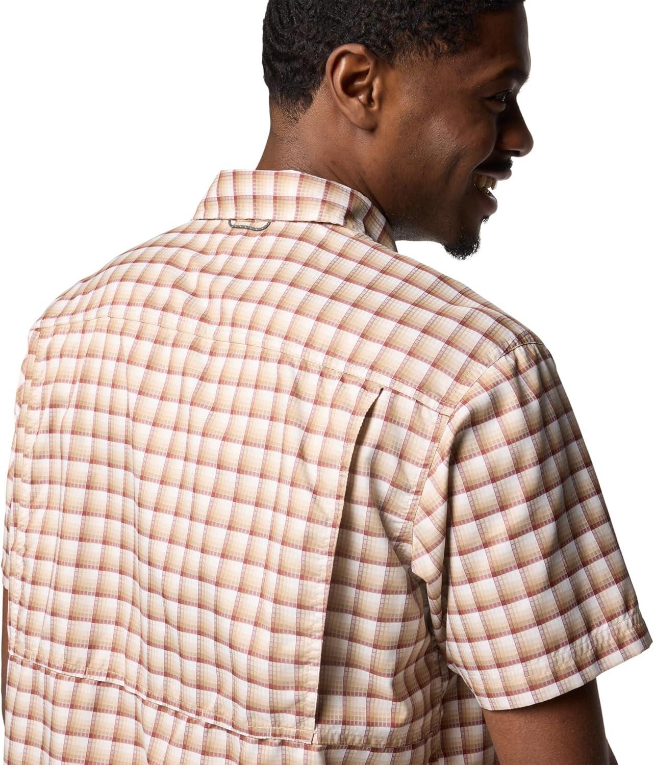 imageColumbia Mens Silver Ridge Utility Lite Novelty Short SleeveAncient Fossil Pulaski Plaid