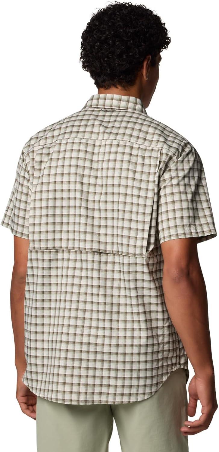 imageColumbia Mens Silver Ridge Utility Lite Novelty Short SleeveSafari Pulaski Plaid