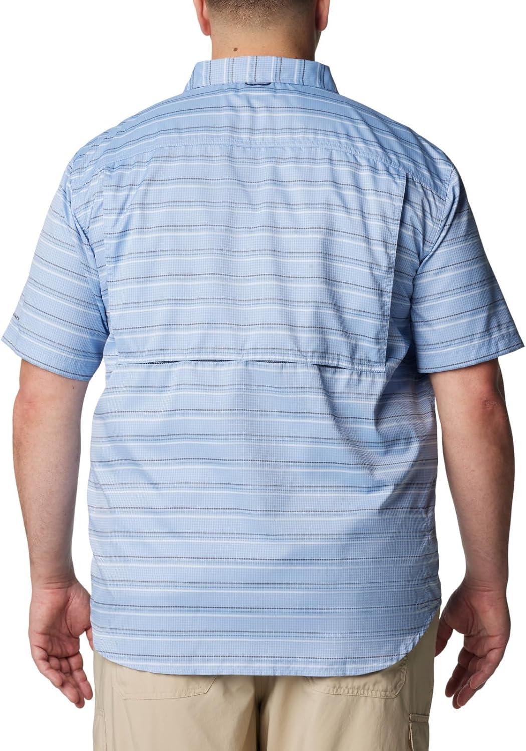 imageColumbia Mens Silver Ridge Utility Lite Novelty Short SleeveSkyler Chambray Stripe