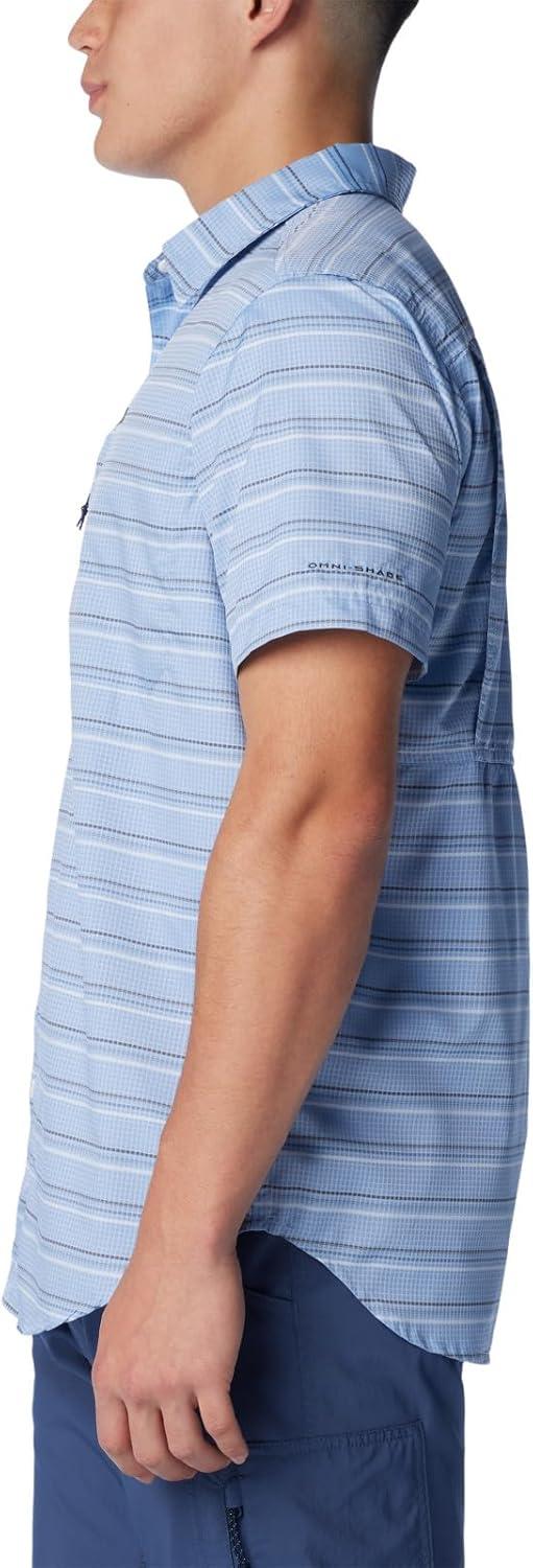 imageColumbia Mens Silver Ridge Utility Lite Novelty Short SleeveSkyler Chambray Stripe