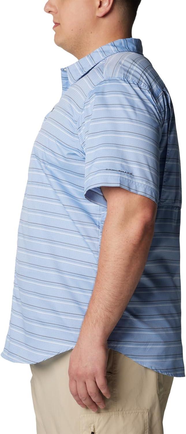 imageColumbia Mens Silver Ridge Utility Lite Novelty Short SleeveSkyler Chambray Stripe