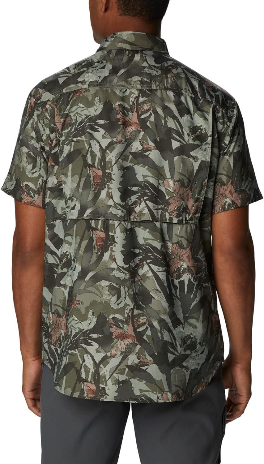 imageColumbia Mens Silver Ridge Utility Lite Novelty Short SleeveStone Green Floriculture