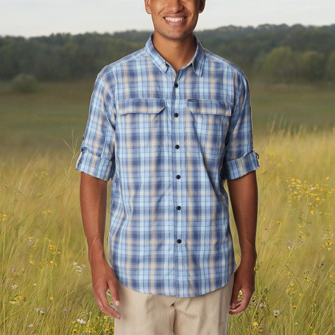 imageColumbia Mens Silver Ridge20 Long Sleeve ShirtSilver Ridge20 Long Sleeve ShirtJet Stream Gathered Plaid