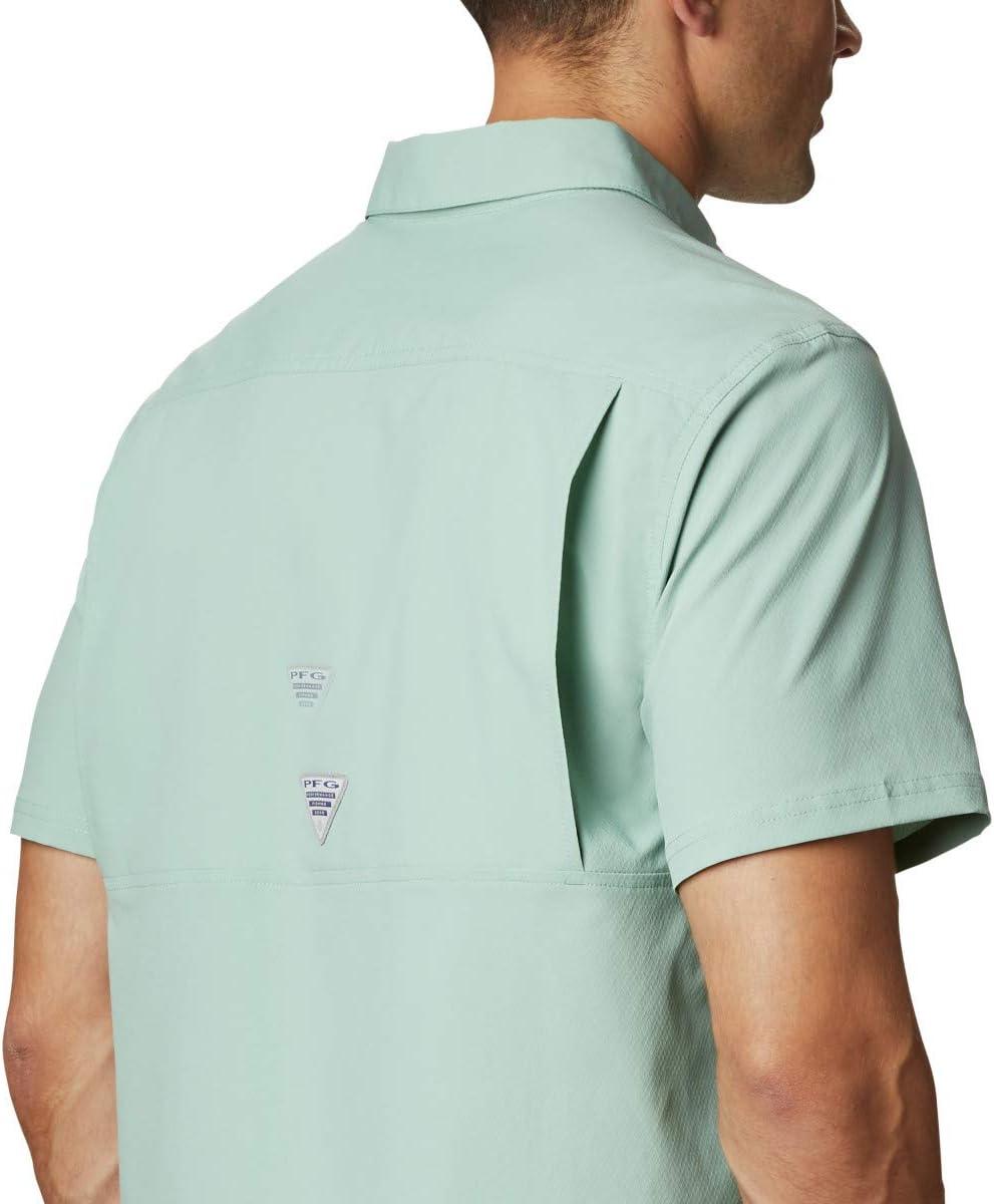 imageColumbia Mens Standard Slack Tide Camp ShirtAqua Tone