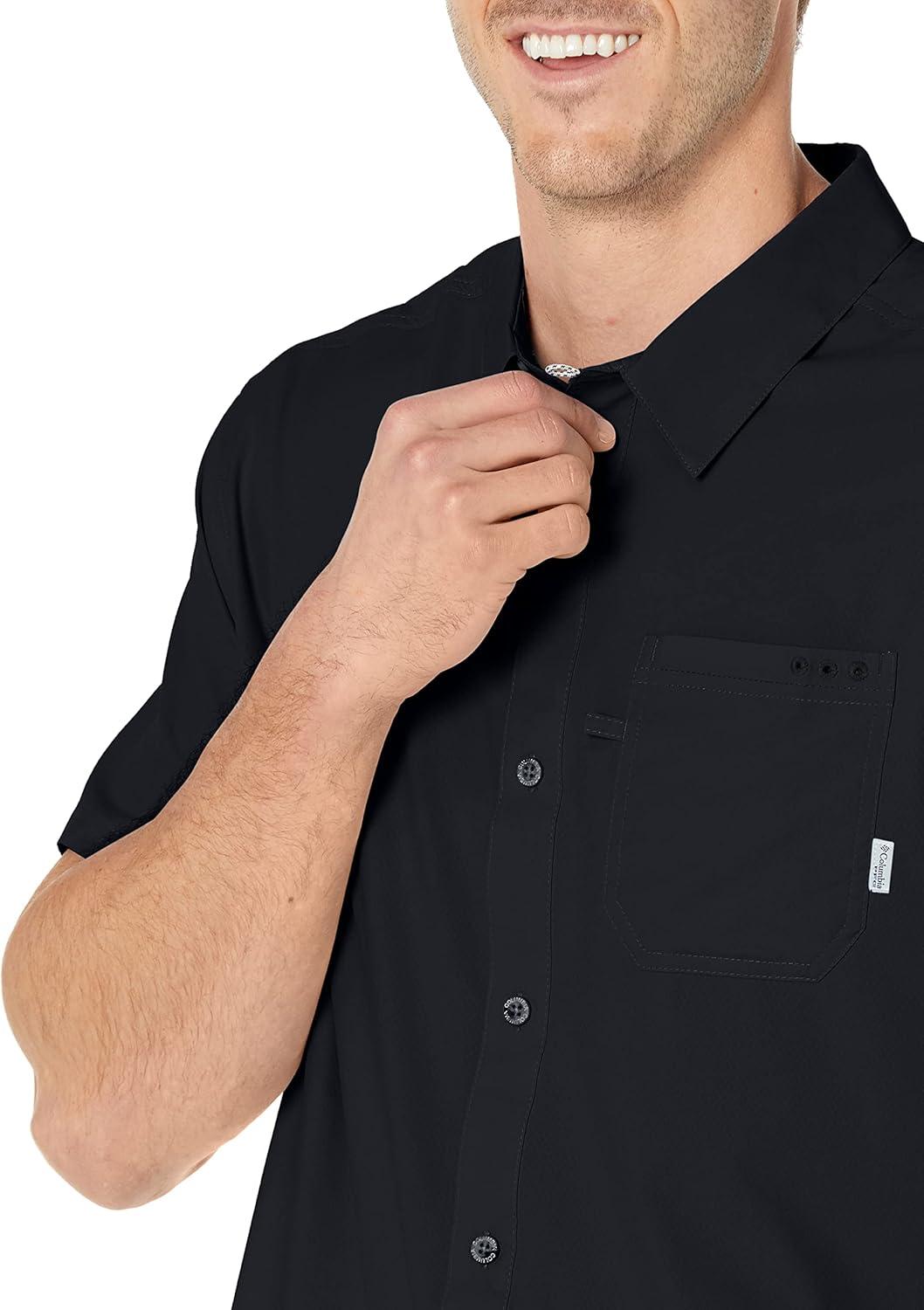 imageColumbia Mens Standard Slack Tide Camp ShirtBlack