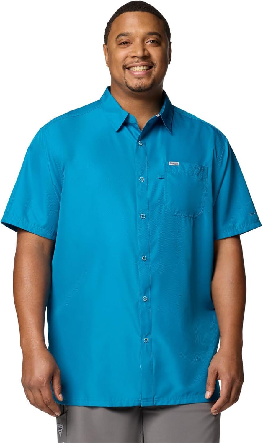 imageColumbia Mens Standard Slack Tide Camp ShirtBlue Echo