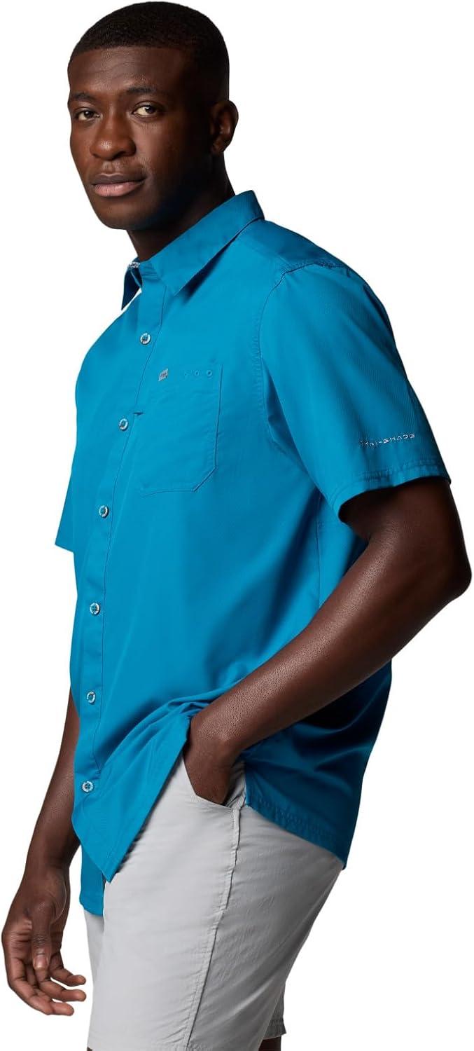 imageColumbia Mens Standard Slack Tide Camp ShirtBlue Echo