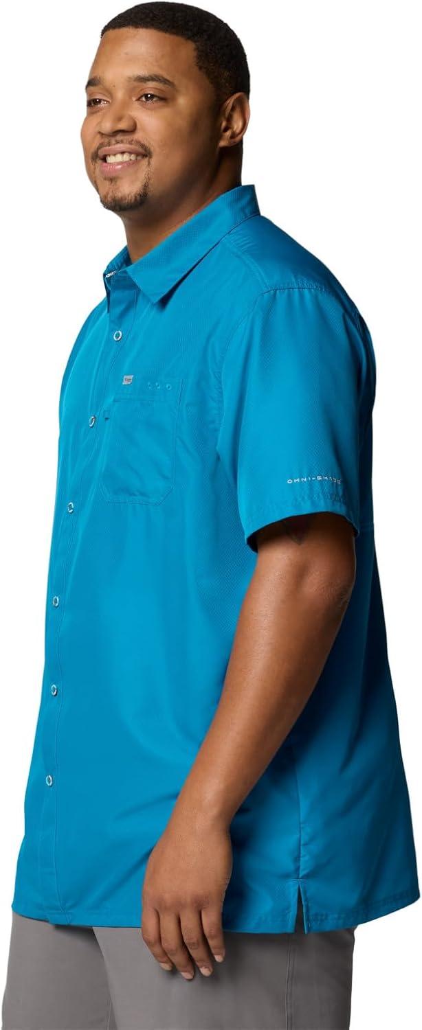 imageColumbia Mens Standard Slack Tide Camp ShirtBlue Echo
