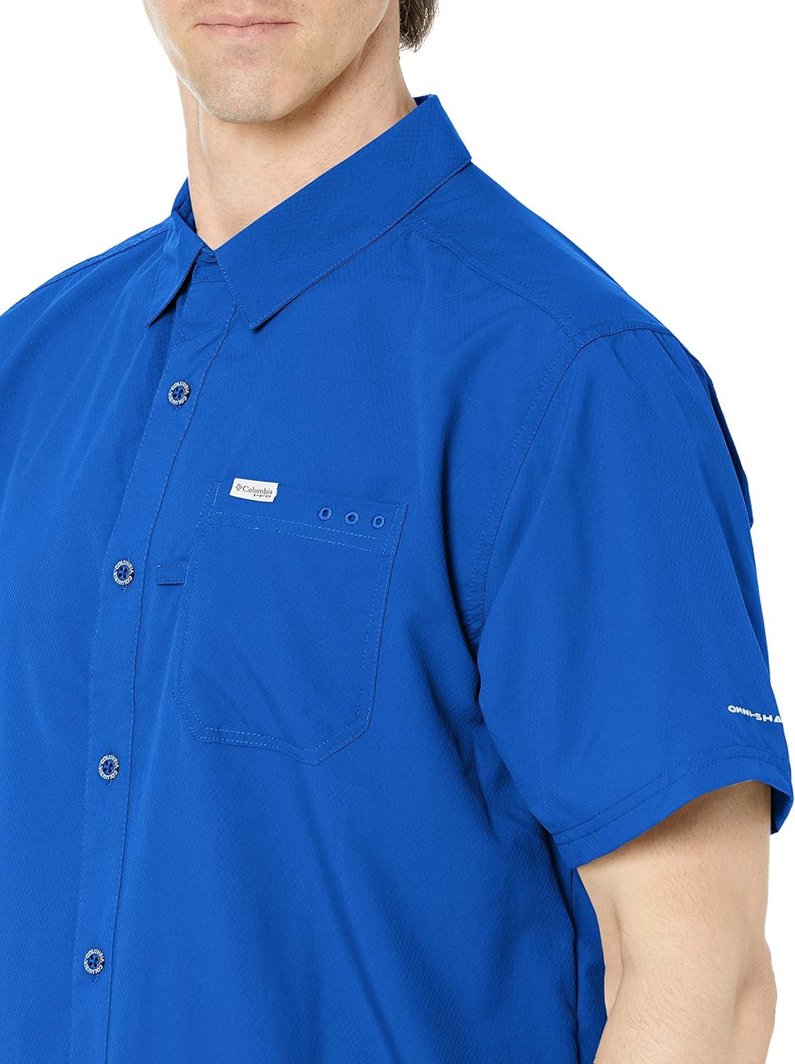 imageColumbia Mens Standard Slack Tide Camp ShirtBlue Macaw