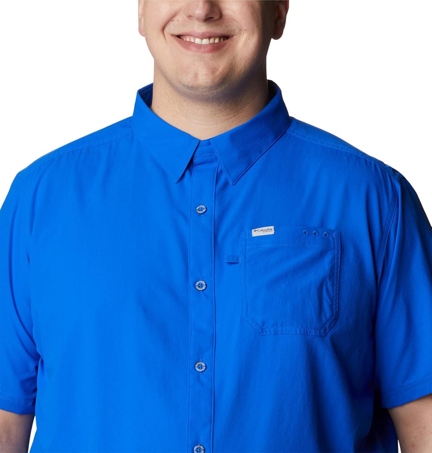 imageColumbia Mens Standard Slack Tide Camp ShirtBlue Macaw